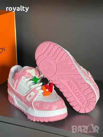 Louis Vuitton Нови Розови Дамски Маратонки с Кутия Луи Витон , снимка 2 - Маратонки - 55622106