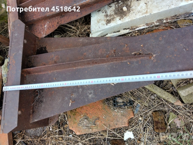 2 броя Х 350см (121/131кг за 1 бр.) Ферми, вертикални колони, метална конструкция., снимка 4 - Строителни материали - 54390007
