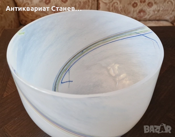 🌈✨ ДИЗАЙНЕРСКА СТЪКЛЕНА КУПА „RAINBOW“ – KOSTA BODA, SWEDEN ✨🌈, снимка 2 - Декорация за дома - 54932482