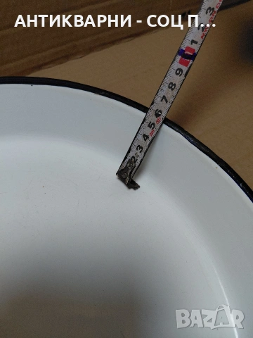 Соц Стара Емаилйрана Тава НОМЕР 1346., снимка 12 - Антикварни и старинни предмети - 54072727