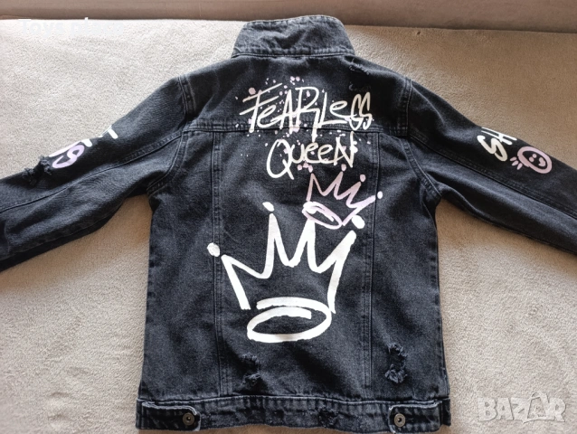 152 Страхотно детски дънково яке Актуален модел, снимка 4 - Детски якета и елеци - 50657677