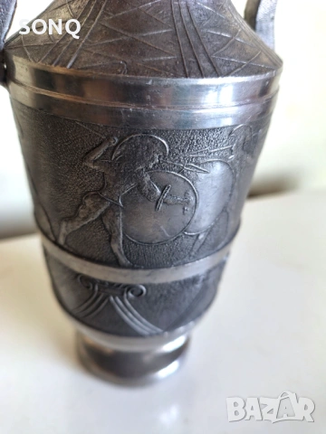 Страхотна Калаена Амфора,Ваза, снимка 4 - Антикварни и старинни предмети - 53983386