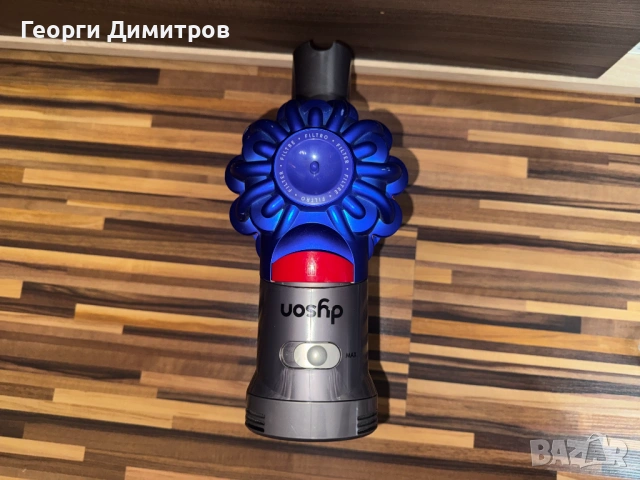 Вертикална прахосмукачка Dyson V7 Motorhead Origin - чисто нова батерия, 350 W 21.6V, 0.54 л Син/Сив, снимка 7 - Прахосмукачки - 54615545