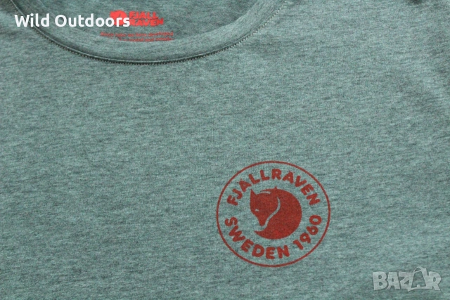 FJALLRAVEN 1960 logo t-shirt - мъжка тениска, размер М, снимка 3 - Спортни дрехи, екипи - 55123011