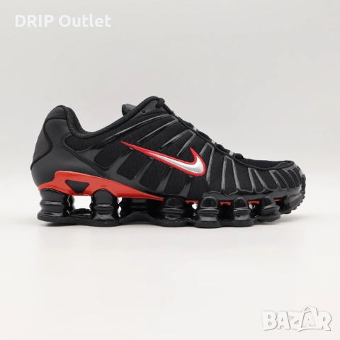 !НОВИ! Nike Shox TL | Black/Red | + КУТИЯ, снимка 3 - Маратонки - 54574486