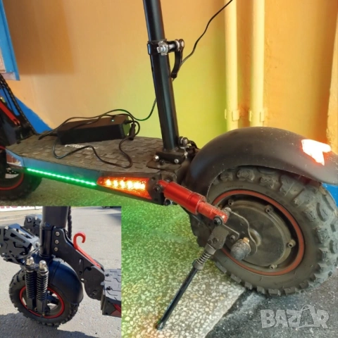 Електрически скутер, тротинетка със седалка 1200W 18AH, 55 км/ч, снимка 11 - Мотоциклети и мототехника - 51943122