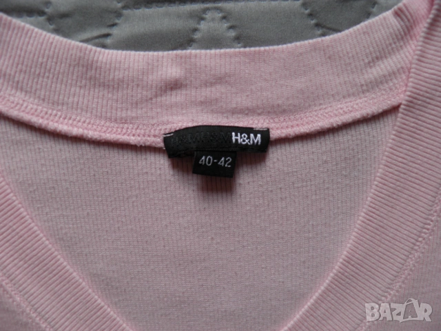 Дамски сет ефектна пола с флорални мотиви и блуза H&M, снимка 5 - Блузи с дълъг ръкав и пуловери - 54339526