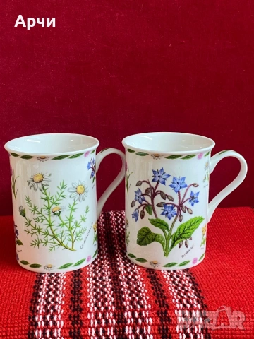 Чаши МЪГ от фин костен порцелан, снимка 2 - Чаши - 54189307