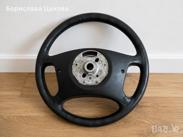 Оригинален BMW E46 кожен мултифункционален волан + Airbag, снимка 2 - Части - 55598005