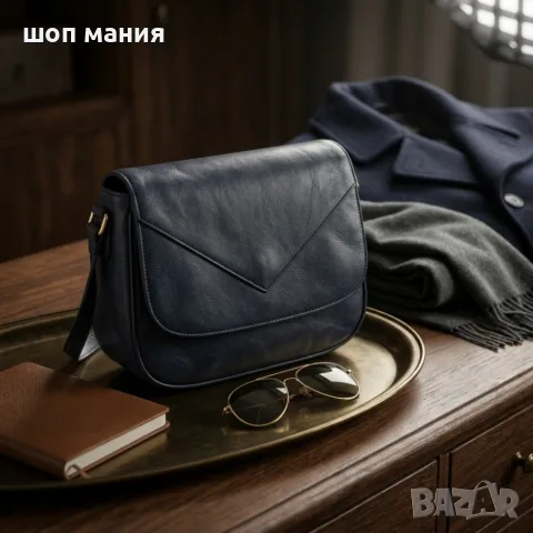 Елегантна дамска чанта през рамо с регулируема дръжка – компактен модел, 19 × 25 см, снимка 5 - Чанти - 55590553