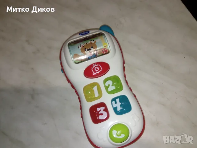 Образователна играчка Chicco Selfie Phone двуезичен телефон със звуци и песни, снимка 5 - Електрически играчки - 55571975
