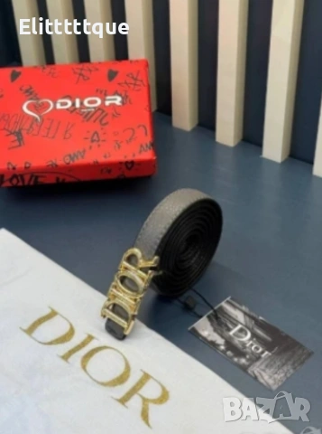колан от естествена кожа в кутия Christian Dior 2см, снимка 5 - Колани - 54891437