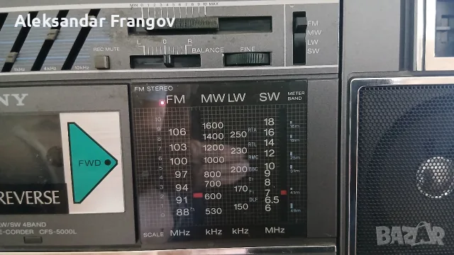 SONY CFS - 5000 L Made in Japan , снимка 3 - Радиокасетофони, транзистори - 55448409