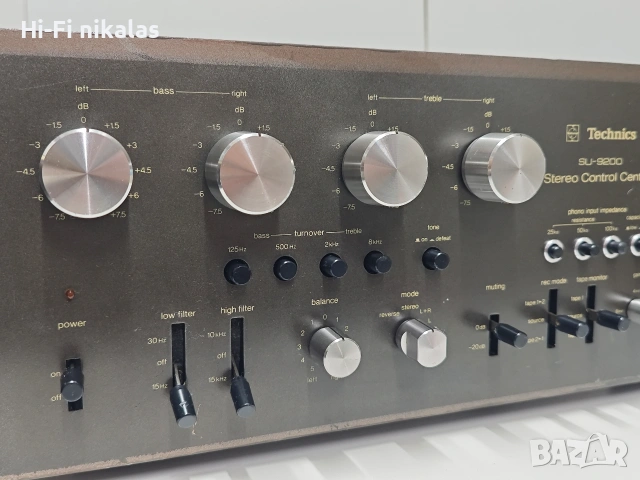 стерео контролен пред усилвател ретро Hi-Fi TECHNICS SU-9200, снимка 5 - Ресийвъри, усилватели, смесителни пултове - 54563031