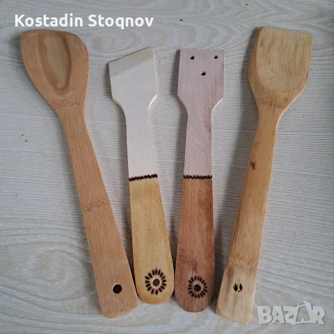 Дървени прибори за маса, снимка 9 - Вази - 43533924
