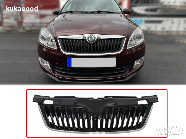 Предна решетка за Skoda Roomster Facelift, снимка 3 - Части - 54067625