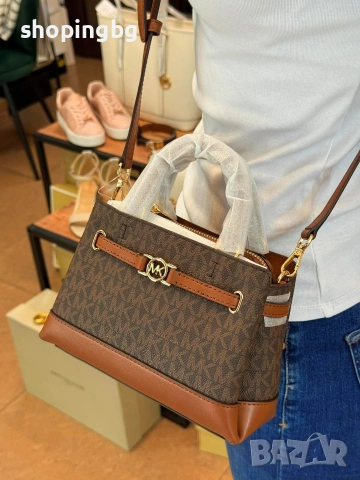 Дамска чанта Michael Kors REED Brown, снимка 3 - Чанти - 54764571