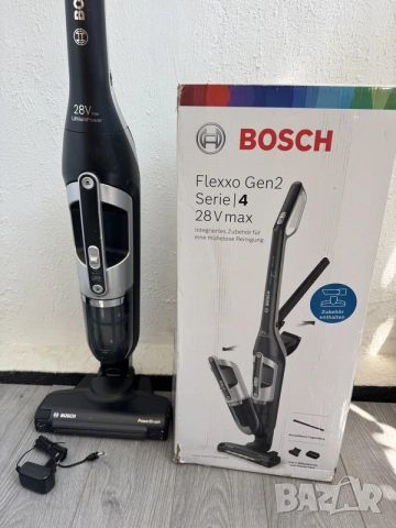 Акумулаторна Вертикална Прахосмукачка 2-в-1 Bosch Flexxo Serie 4 BBH3P280 Безжична без Торба, 25.2V!
