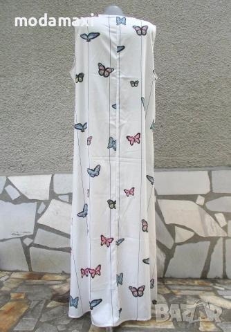 3XL Нова дълга бяла рокля Miss Look , снимка 6 - Рокли - 54984306