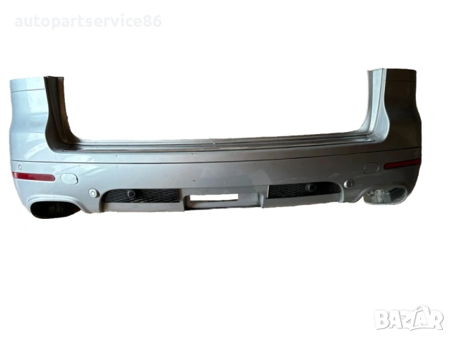 Задна броня сребърна за Volkswagen Touareg 3.0 TDI (2008-2010)
