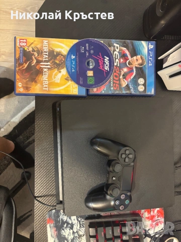 PS4 Slim 500GB с 3 игри