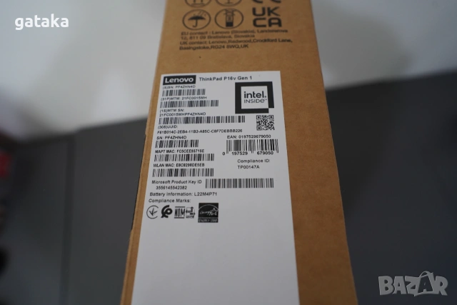 Lenovo ThinkPad P16v Gen 1 i9-13900H / RTX 2000 Ada 8GB / 32GB / 1TB /16" / Гарaнция 2028, снимка 9 - Лаптопи за работа - 55164292