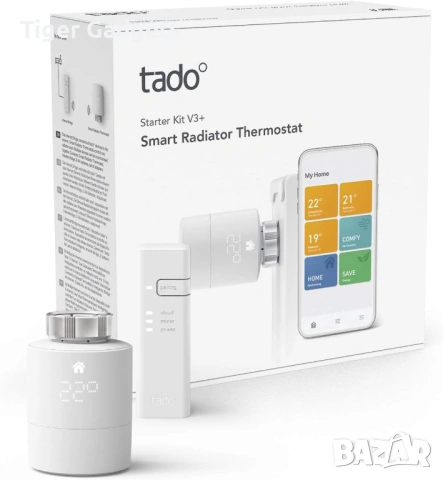 Tado Smart Radiator Thermostat Starter Kit V3+ – Интелигентен комплект за управление на отопление