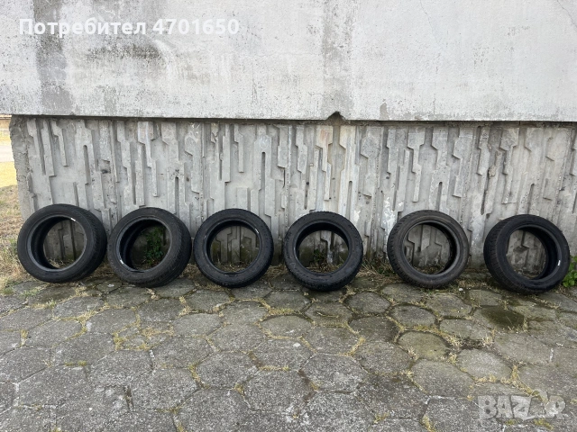 6 броя гуми R16 – Toyo, Bridgestone Blizzak, Pirelli – Добро състояние
