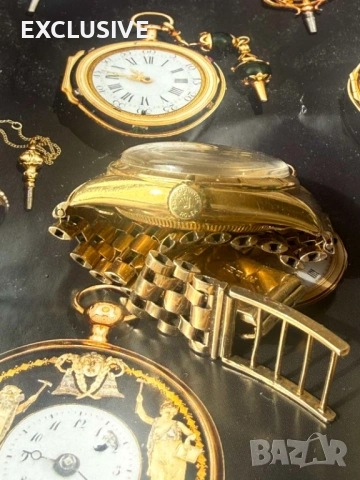 18к златен часовник Rolex Oyster Perpetual , снимка 12 - Мъжки - 54411871
