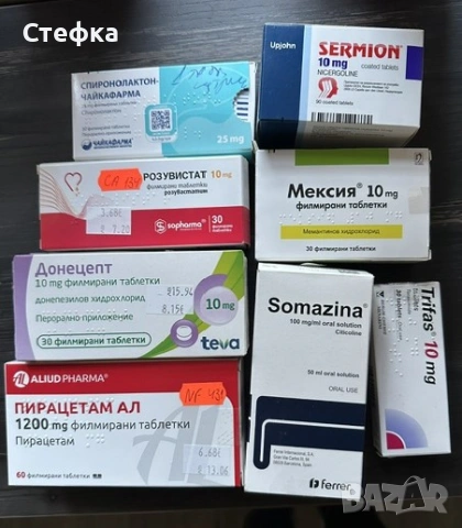 Лекарства за деменция - купувани преди 3 месеца