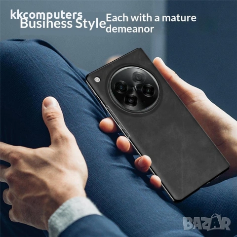 Кожен Калъф за Oppo Find N6 5G - Nappa текстура, Стойка, Слот за карта, Магнитен, 3 Цвята, снимка 7 - Калъфи, кейсове - 54267315