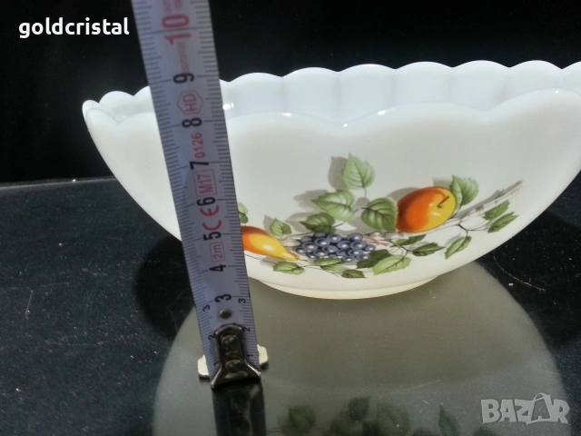 френски аркопал купа , снимка 3 - Антикварни и старинни предмети - 54336398