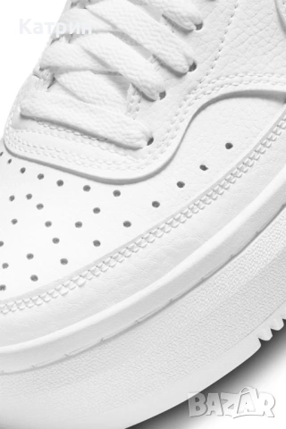 Бели Nike Court Vision Alta на платформа 38.5, снимка 12 - Маратонки - 54832362