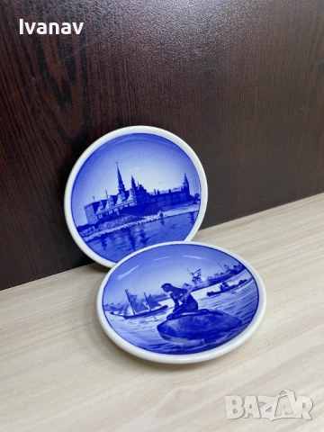 Комплект от две мини чинии Royal Copenhagen 1936г., снимка 4 - Други - 53974732