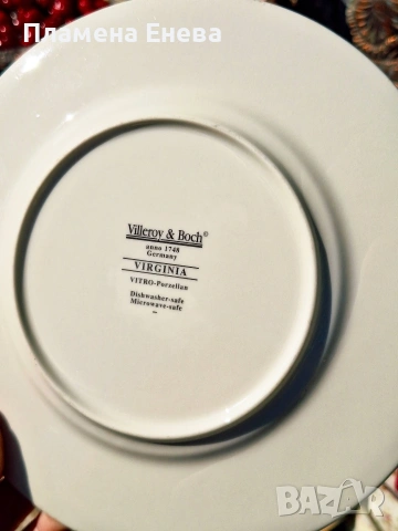 Villeroy & Boch 6 чинии , снимка 8 - Чинии - 54929090