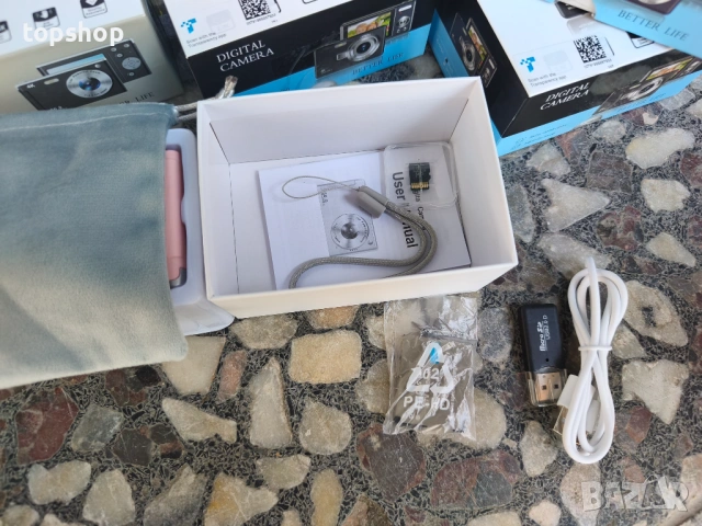 Чисто нов 4K 50MP фотоапарат за влогове – Автофокус, 32GB карта, 2 батерии, черен, сив или розов  , снимка 11 - Фотоапарати - 54620628