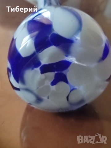 Стъклена ваза, снимка 3 - Вази - 54233060