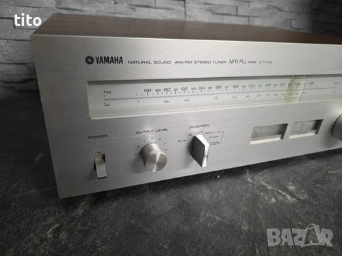 Yamaha CT-710 Natural Sound AM/FM STEREO Tuner NFB PLL MPX Top, снимка 2 - Декове - 55284290