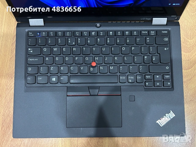 Като нов! Лаптоп Lenovo L13 Yoga i7/16GB RAM/512GB SSD, ТЪЧ, 3 м. гар!, снимка 2 - Лаптопи за работа - 54759824