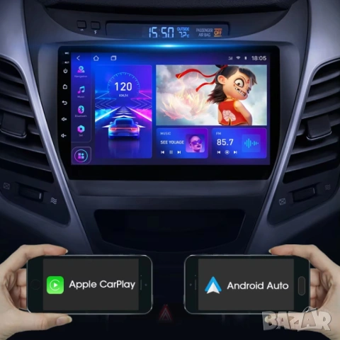 HYUNDAI ELANTRA 2011-2016 9” 2-DIN с Android 14, 6/128GB, 8-core, CP AA, RDS, снимка 12 - Аксесоари и консумативи - 54495156