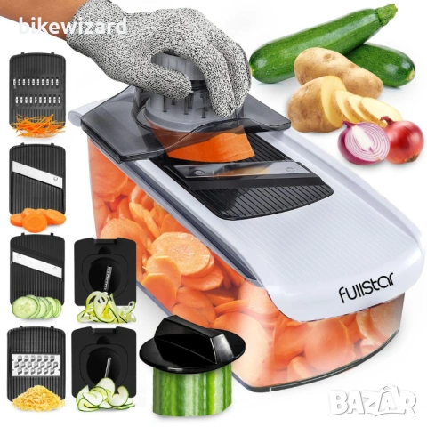 Кухненска резачка за зеленчуци Mandoline 6 в 1 с резачка Julienne и ренде за сирене НОВО