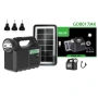 Комплект соларен фенер GD Lite GD-8017, 3 крушки, Преносим соларен панел, снимка 5