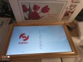64GB 15.6" Frameo Цифрова фоторамка WiFi, Големи електронни фоторамки Златен 1920 x , снимка 3
