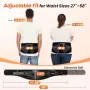 Нов Безжичен колан за лумбална зона с 3 нива топлина, вибрация и 5000mAh батерия, снимка 7