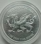 1 Оz / 2 NZD Niue 2022 / Welsh Dragon - Heraldic Series, снимка 1