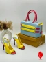 Christian Louboutin Дамски Обувки на Ток и Чанта Различни Цветове , снимка 4