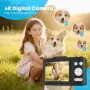 Нов Компактен дигитален фотоапарат 4K 48MP за влогове, деца и начинаещи, снимка 3