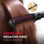 Четка преса за коса TYMO Flat Iron Hair Straightener Brush 2 in 1 200M Ions Ceramic Black, снимка 8