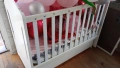 Детско дървено легълце с вградена люлка и матрачето ARBOR BABY, снимка 2
