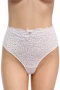 Дамски бикини Hunkemöller 2XL – бели с дантела и висока талия, снимка 1